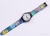 Raro 1999 Swatch GB740 Orchester reloj | Fecha de día suizo Swatch reloj