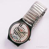 Vintage 1993 Swatch GB151 Big Enuff Uhr mit skelettiertem Zifferblatt