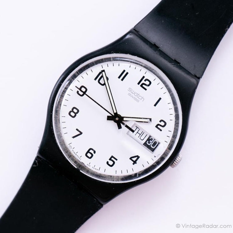 Swatch Watch - GB743 - ONCE AGAIN Swatch Watch Once Again GB743 Day/Date 34mm #941 1999 Quartz  main image 4