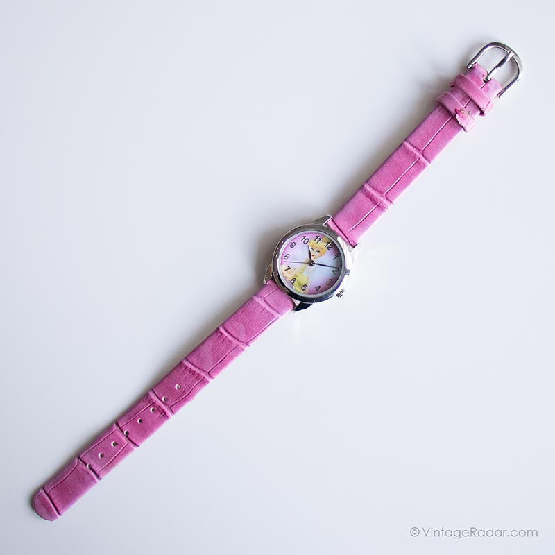 Vintage Pink Disney Princess Watch for Her | Tinker Bell