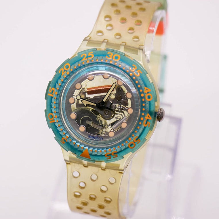 Vintage Swatch Scuba JELLY BUBBLE SDK104 Watch | 90s Scuba Swatch