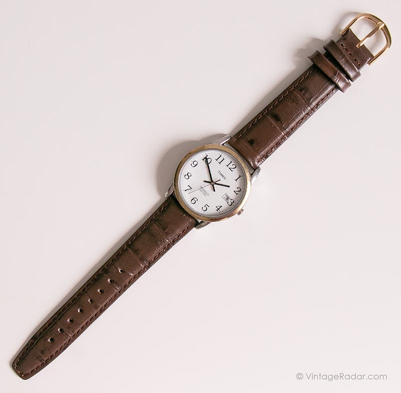 今季一番 Two-tone Classic Timex Indiglo Watch | Vintage Timex Quartz 時計