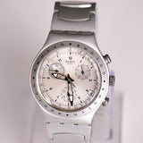 Swatch Ironía Chronograph Ycs4006ag lluvia congelada reloj Acero inoxidable AG 1999