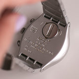 Swatch Ironía Chronograph Ycs4006ag lluvia congelada reloj Acero inoxidable AG 1999