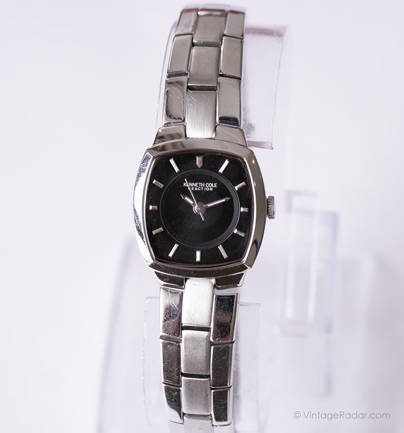 Vintage Kenneth Cole NY Women\'s Silver Dial Watch Vintage Silver-tone Kenneth Cole Reaction Square-dial Watch  main image 3