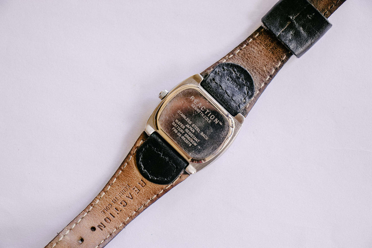 Reaction por Kenneth Cole reloj para mujeres con correa de cuero