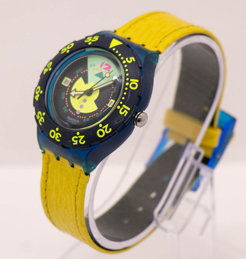 1990s Swatch Scuba SDN102 Divine Watch | Swatch Scuba 200 Vintage 