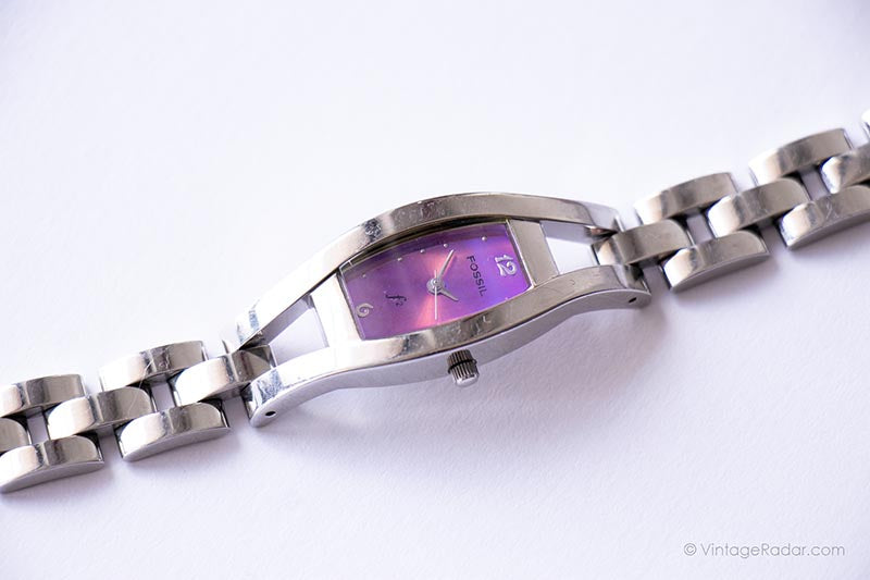 Luxury Vintage Purple-Dial Fossil Women display picture 1