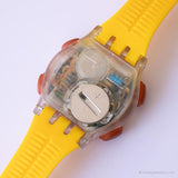 Vintage 1999 Swatch Batir SQO100 Net. Excursionista reloj | EXTRAÑO Swatch Derrotar