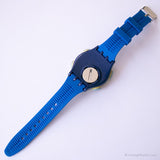 1999 Swatch Battre SQN101 Net-Time statique montre | Jaune Swatch Battre