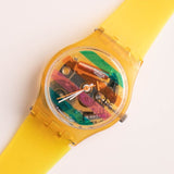 1987 Swatch Lady Orologio LK105 Belvedere | 80s Rare Lady Swatch Scheletro