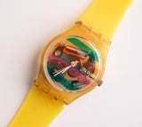1987 Swatch Lady Orologio LK105 Belvedere | 80s Rare Lady Swatch Scheletro