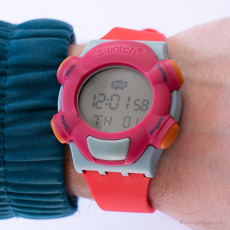 Swatch women's hot sale digital watch