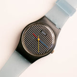 Vintage 1984 Swatch Lady Orologio da pinstripe Miss Miss LA100
