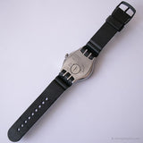 2004 Swatch Mano maestra YNS420 reloj | Negro vintage Swatch Ironía