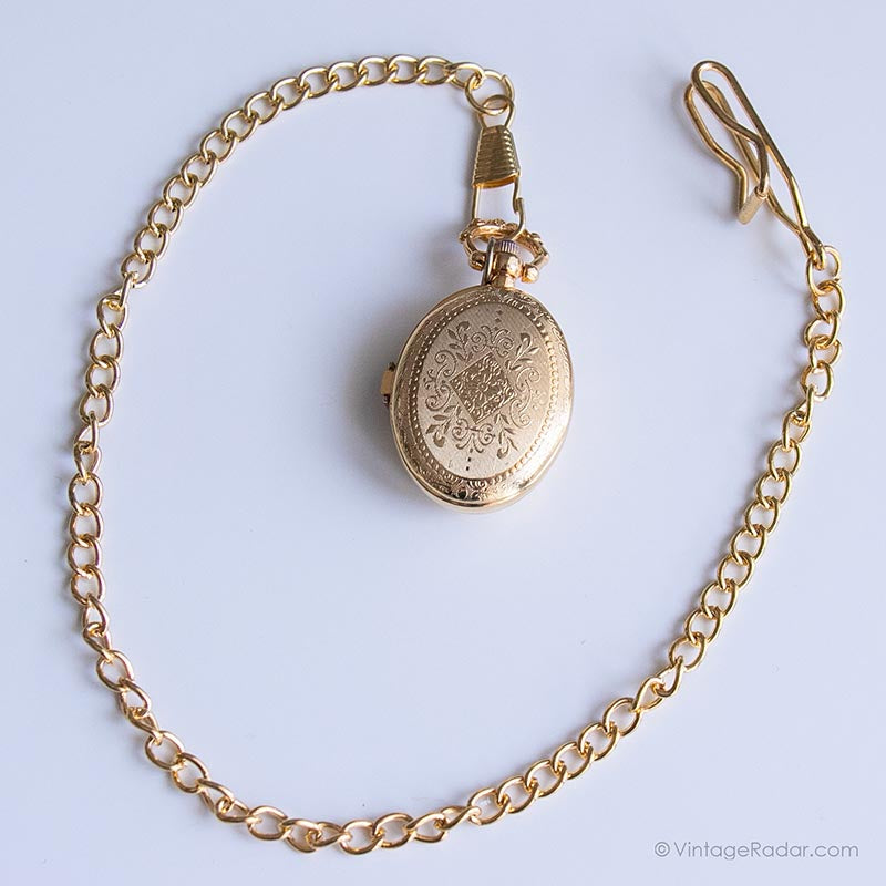 Vintage Butterfly Pocket Watch for Ladies | Elegant Gold  display picture 3