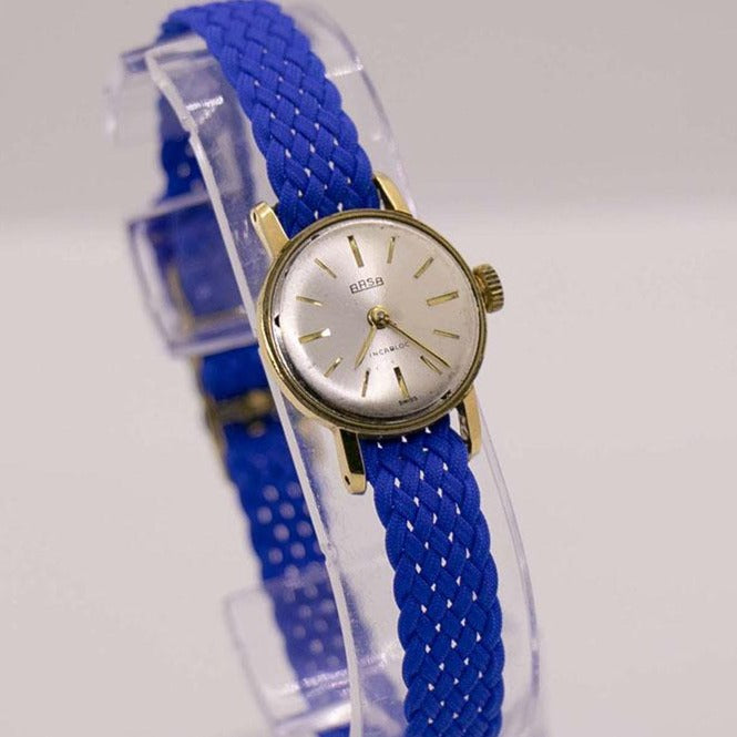 Pulsar Femme Montre Or Inoxydable Saint Batterie Marron Cuir Beige Fur Wr Quartz