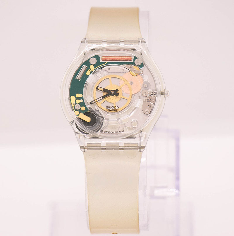 初代 swatch skin ゴールドジェリースキン　動作未確認 1998 Swatch JELLY SKIN SFK100 Watch | Vintage Transparent Swiss