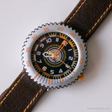 2006 Brown and Orange ETA Swiss Made Flik Flak Watch by Swatch