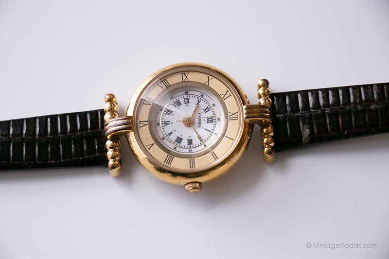 Fossil Gold Women’s Watch | Roman Numerals | Small Wrist Fit Raquel Three-Hand Date Gold-Tone Stainless Steel Watch  main image 4