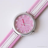 Mère rose 2007 de Pearl Flik Flak par Swatch | Rose montre Pour les filles
