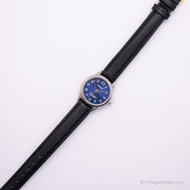 Blue Dial Carriage By Timex Ladies Watch - Vintage Radar