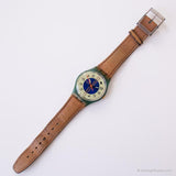 Vintage 1993 Swatch Maestro de gn130 reloj | Números romanos Verdes Swatch