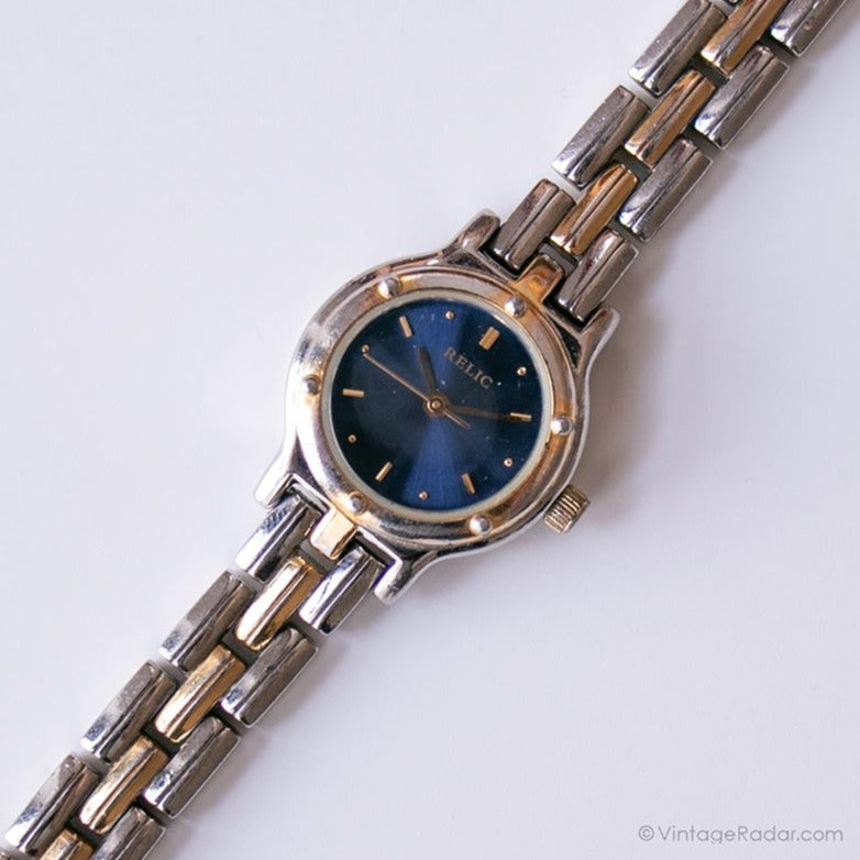 Vintage Blue Dial Relic Watch for Women Relic by Fossil Quartz