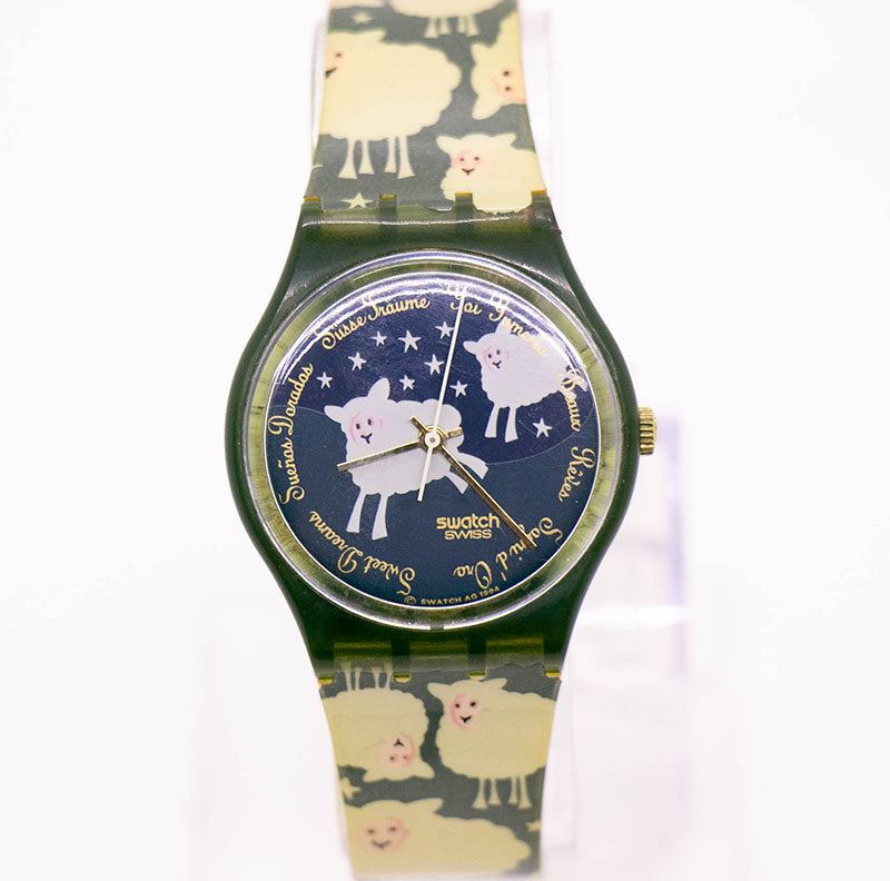 1995 Swatch GN150 BLACK SHEEP Watch | SWEET DREAMS 90s Swatch