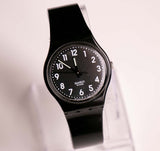 Swatch Schwarzer Anzug GB247 | 2009 Vintage Black Swatch Uhr