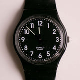 Swatch Schwarzer Anzug GB247 | 2009 Vintage Black Swatch Uhr