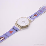 2000 Swatch GK733 orologio innevato | Giorno bianco e data Swatch