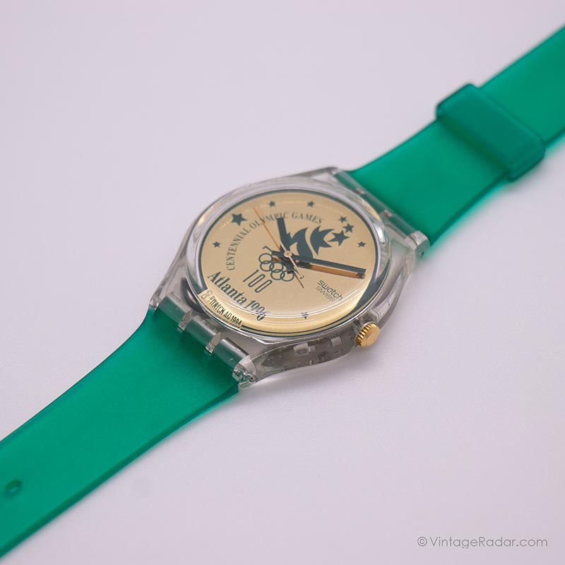 Vintage 1994 Swatch GZ136 ATLANTA 1996 Watch | Olympic Swatch
