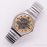 Raro 1989 Swatch GY100 GY101 SEACHTECH OROLOGIO | Quadrante scheletro Swatch