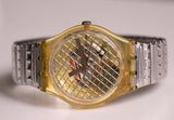 Vintage Swatch GK186 SILVER NET | 1994 Swatch Watch Originals Gent