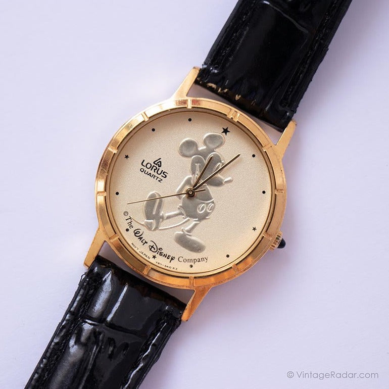 Lorus V811 5410 R2 Gold Coin Mickey Mouse Watch 1990s – Vintage Radar
