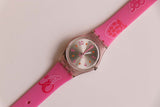 Swatch Lady Mermelada de fruta roja lv107 reloj | Vintage 2006 Pink Swatch Lady
