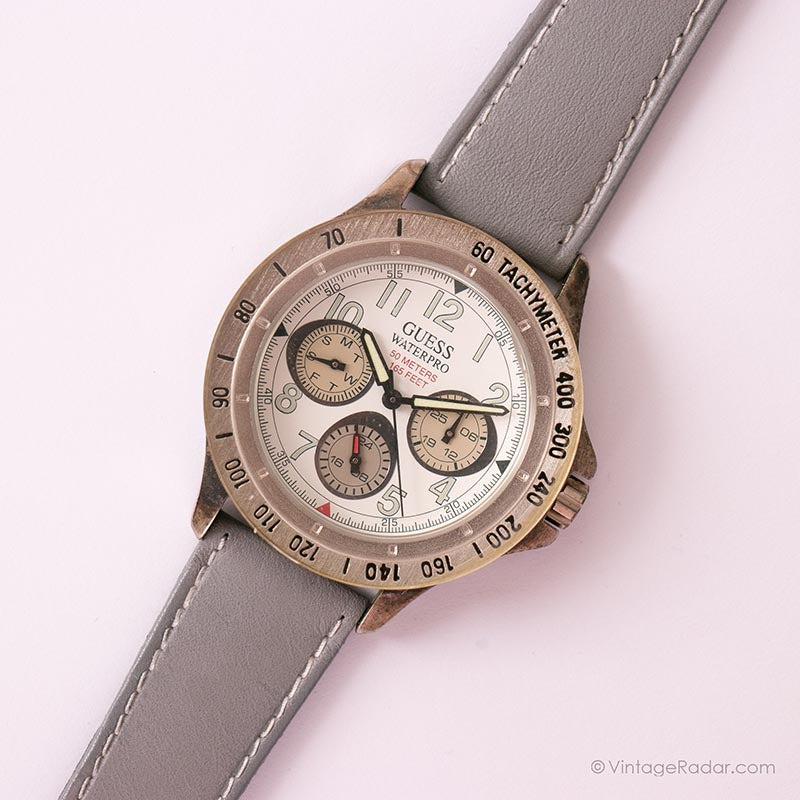 165 Feet Reloj Guess Waterpro Steel Vintage GUESS Waterpro Watch