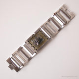 2006 Swatch Sub103G Brilliant Bangle montre | Acier Swatch Carré