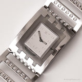 2006 Swatch Sub103G Brilliant Bangle montre | Silver-Tone Square montre