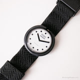 1986 Swatch Orologio BB001 Jet Black | Raro in bianco e nero Swatch Pop