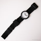 1986 Swatch Orologio BB001 Jet Black | Raro in bianco e nero Swatch Pop
