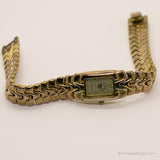 Vintage Gold-tone Elgin Watch for Her | Japan Quartz Wristwatch