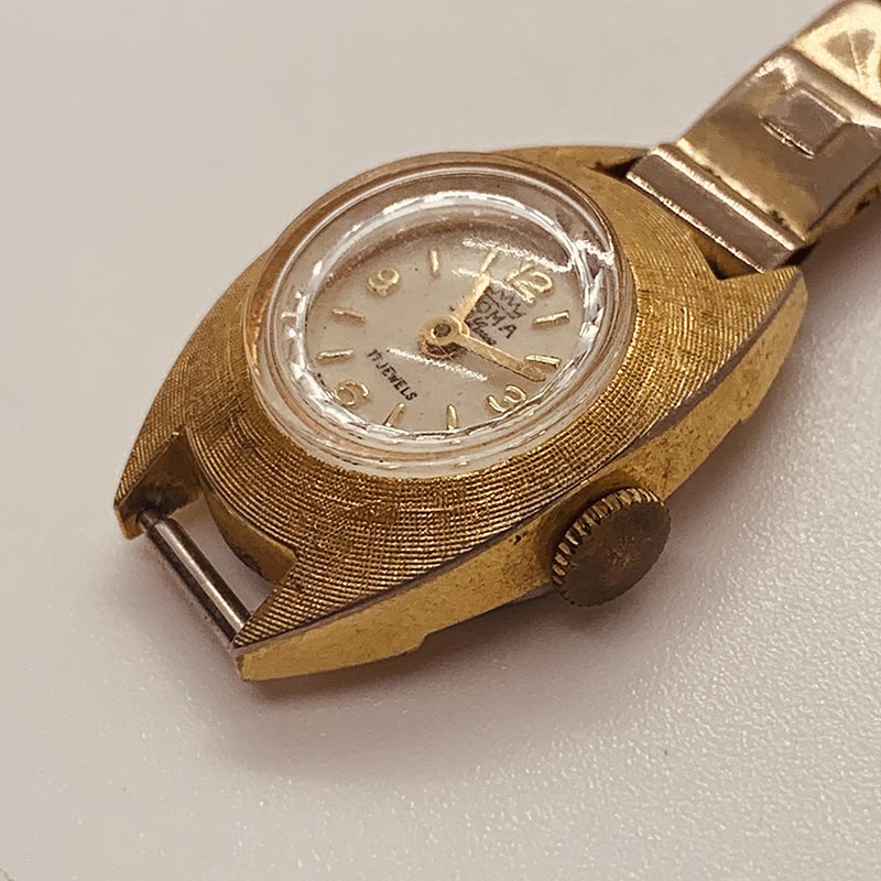 Roma De Luxe 17 Jewels Swiss Made Watch for Parts & Repair