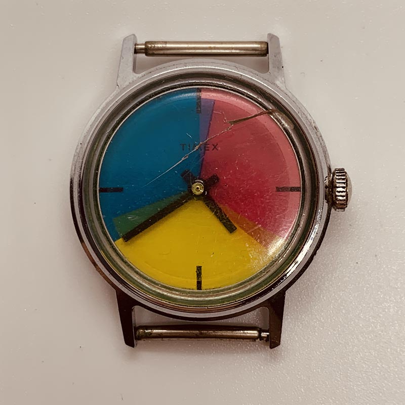 1969 Timex colorflicks mechanical watch Timex Color Flicks Watches | Vintage Timex Watches main image 4