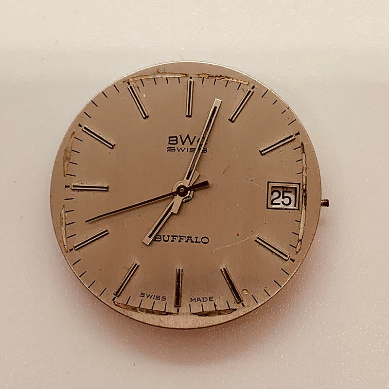 - zur gemacht funktionieren Reparatur Schweizer Vintage BWC nicht 17 Uhr – Radar Buffalo Juwelen