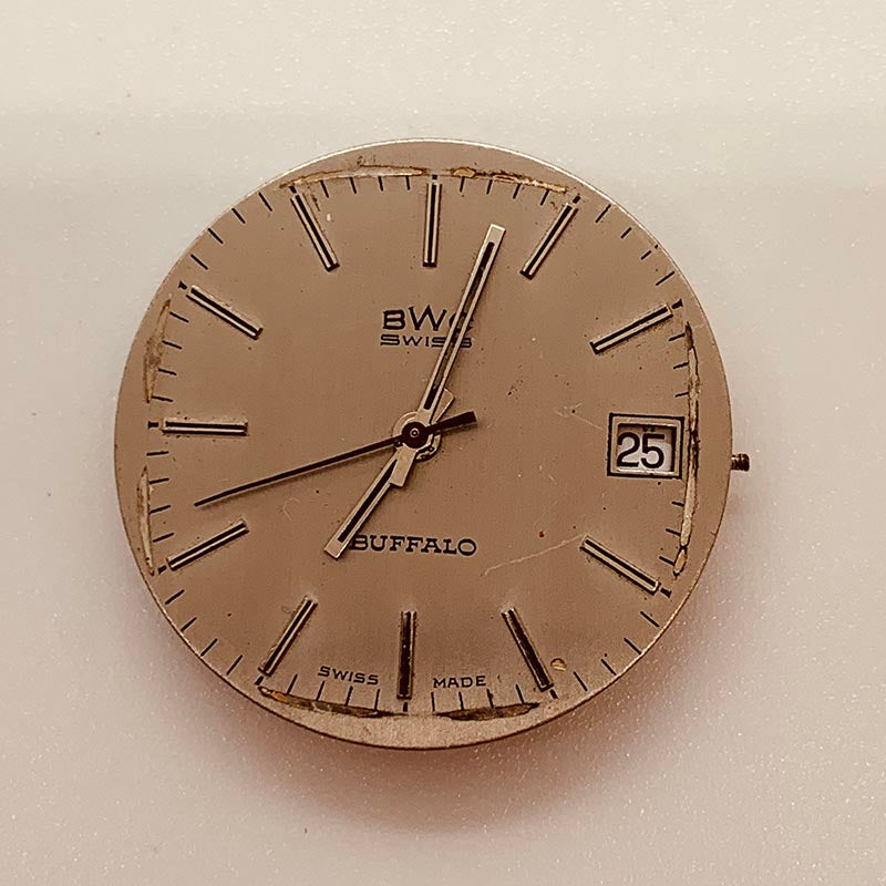 BWC Buffalo 17 Juwelen Schweizer gemacht Uhr zur Reparatur nicht
