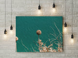 Wildflower Turquoise Print | Flower Digital Print | Printable Wall Art - Vintage Radar