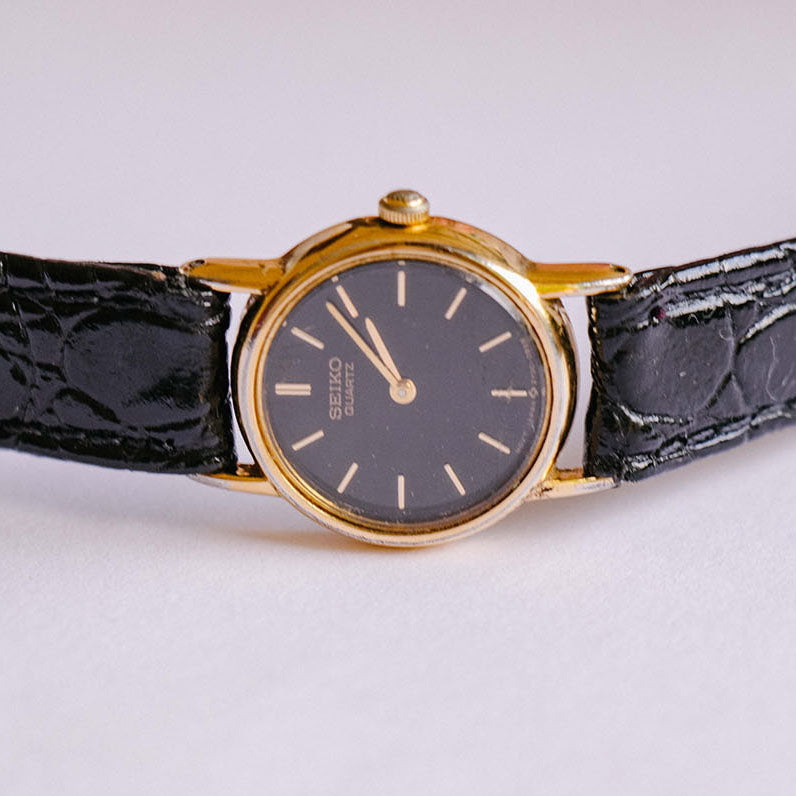 Seiko 2y00-0a19 Quartz Ladies Watch Quadrante nero Seiko