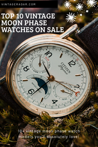 Top 10 des montres de phase de lune vintage à vendre, boutique en ligne avec photos